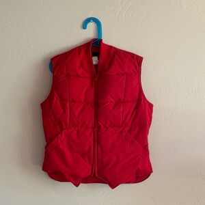 Vintage Eddie Bauer Goose Down Red Puffer Vest